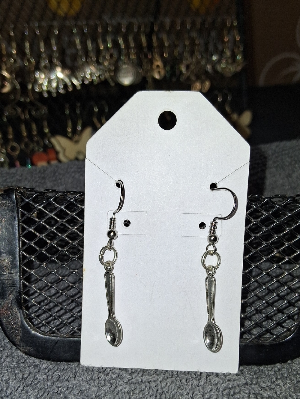 Silver Spoon Dangle Earrings